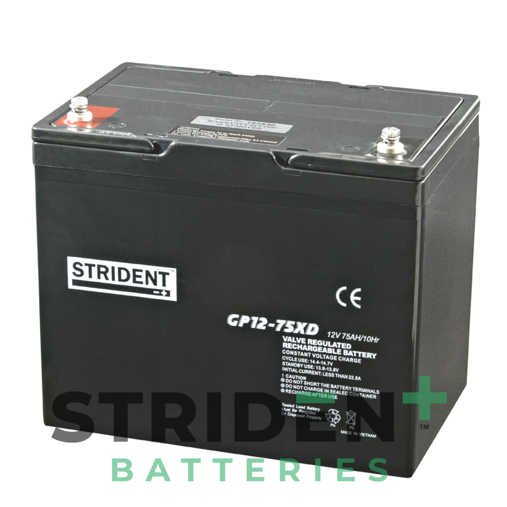 12 Volt 75Ah Mobility scooter and powerchair batteries