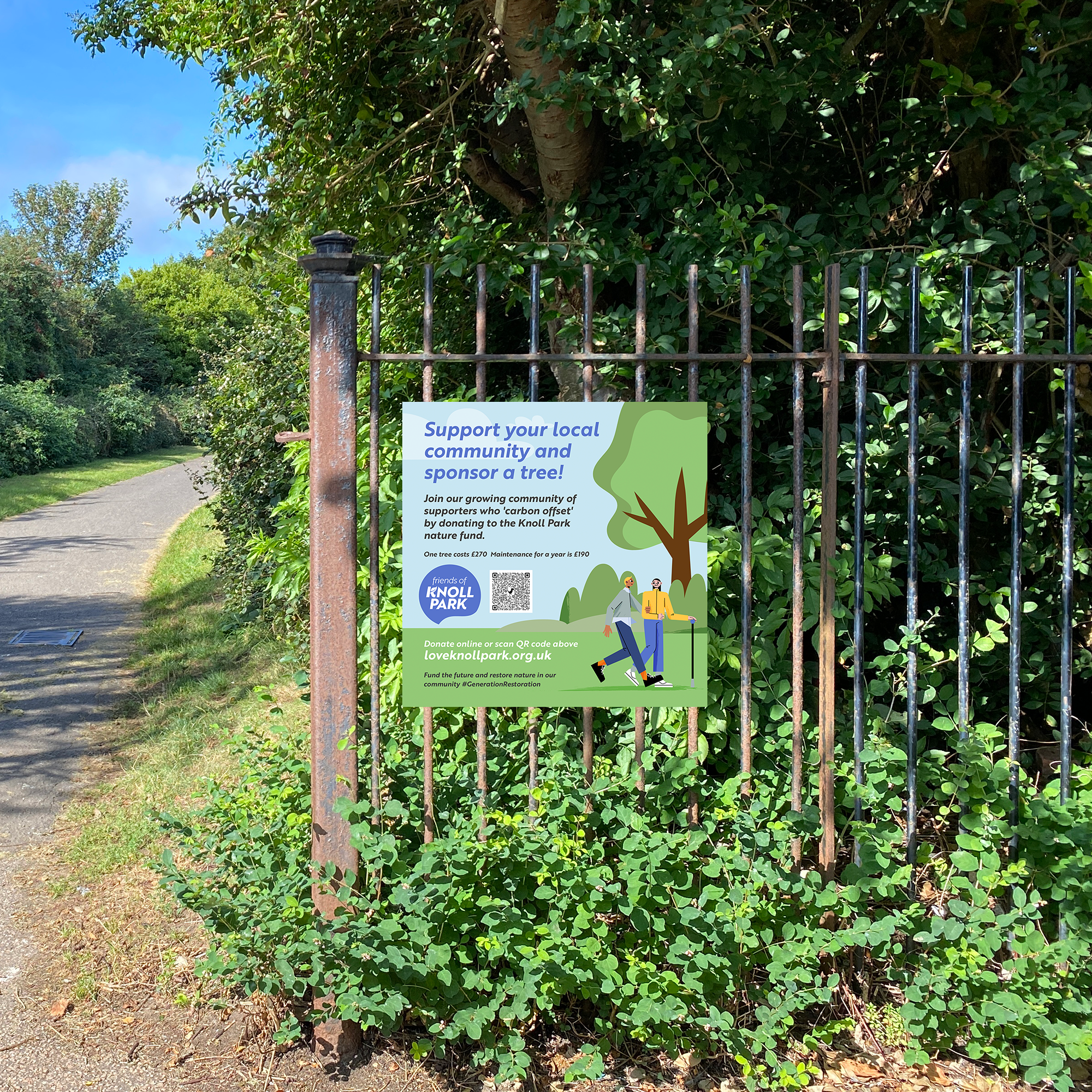 Knoll PArk Poster Trees