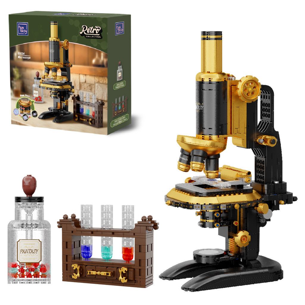 Retro Microscope with Accessories Set - Pantasy