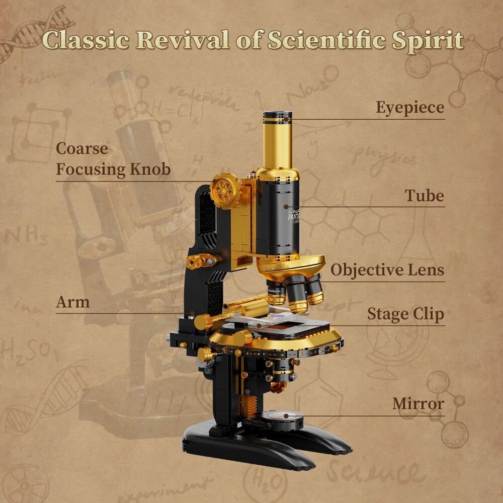 Retro Microscope with Accessories Set - Pantasy