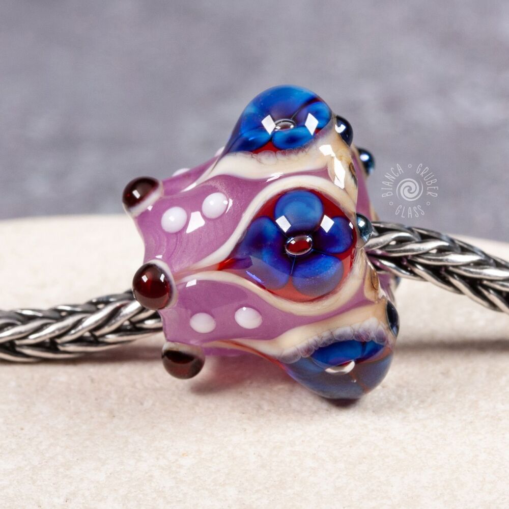 Big hole bead - pink
