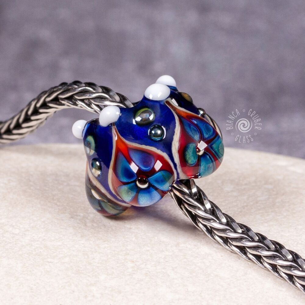 Big hole bead - royal blue
