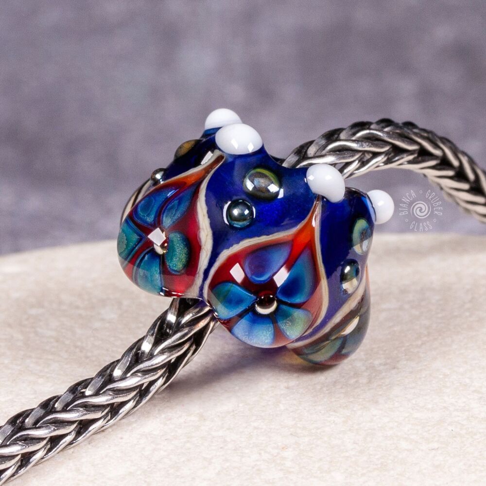 Big hole bead - royal blue