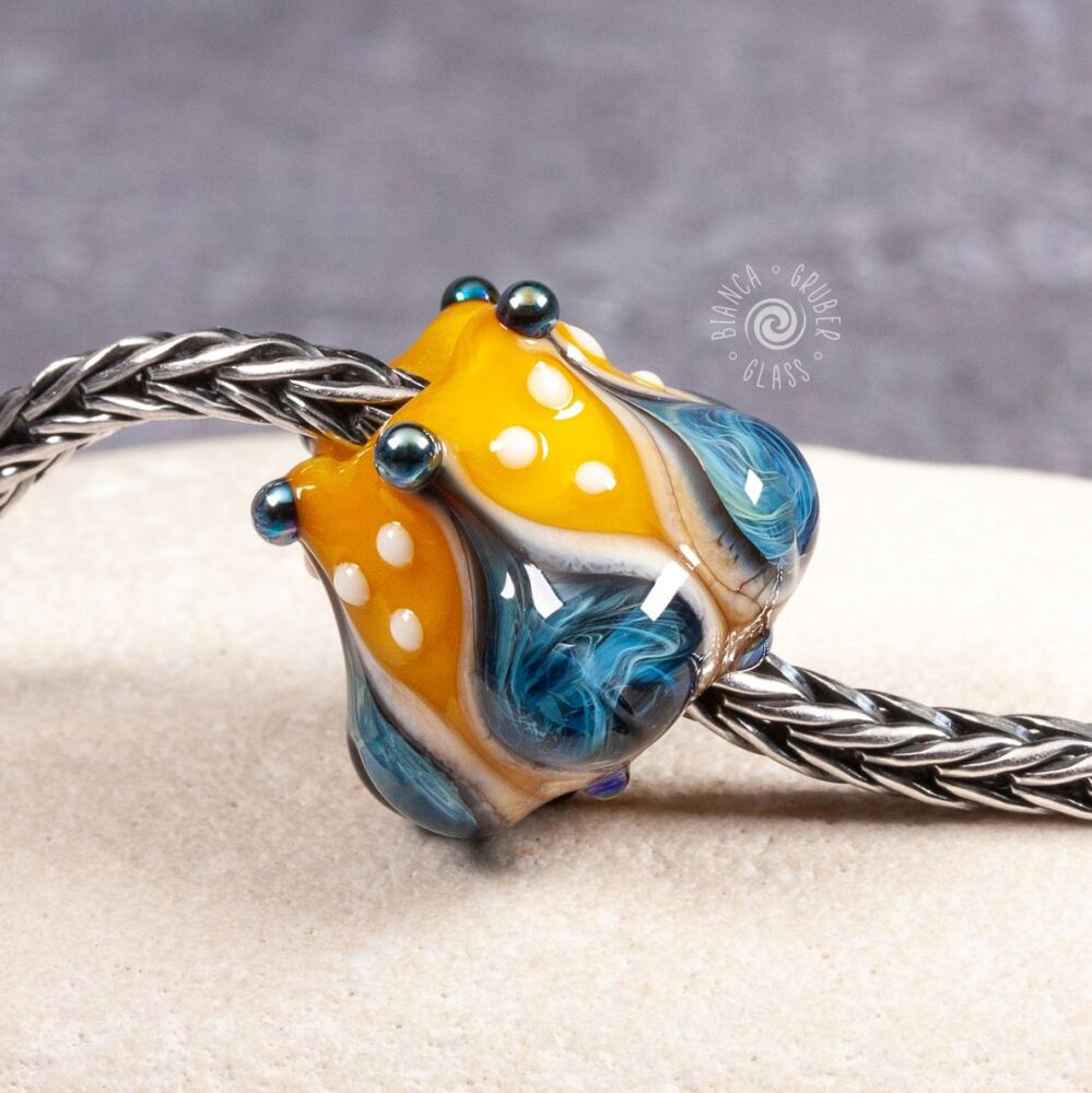 Big hole bead - sunshine yellow