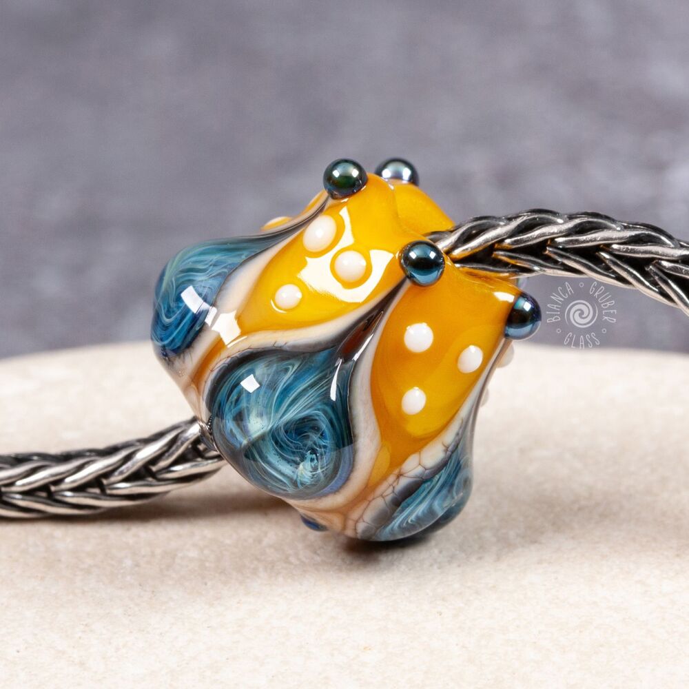 Big hole bead - sunshine yellow