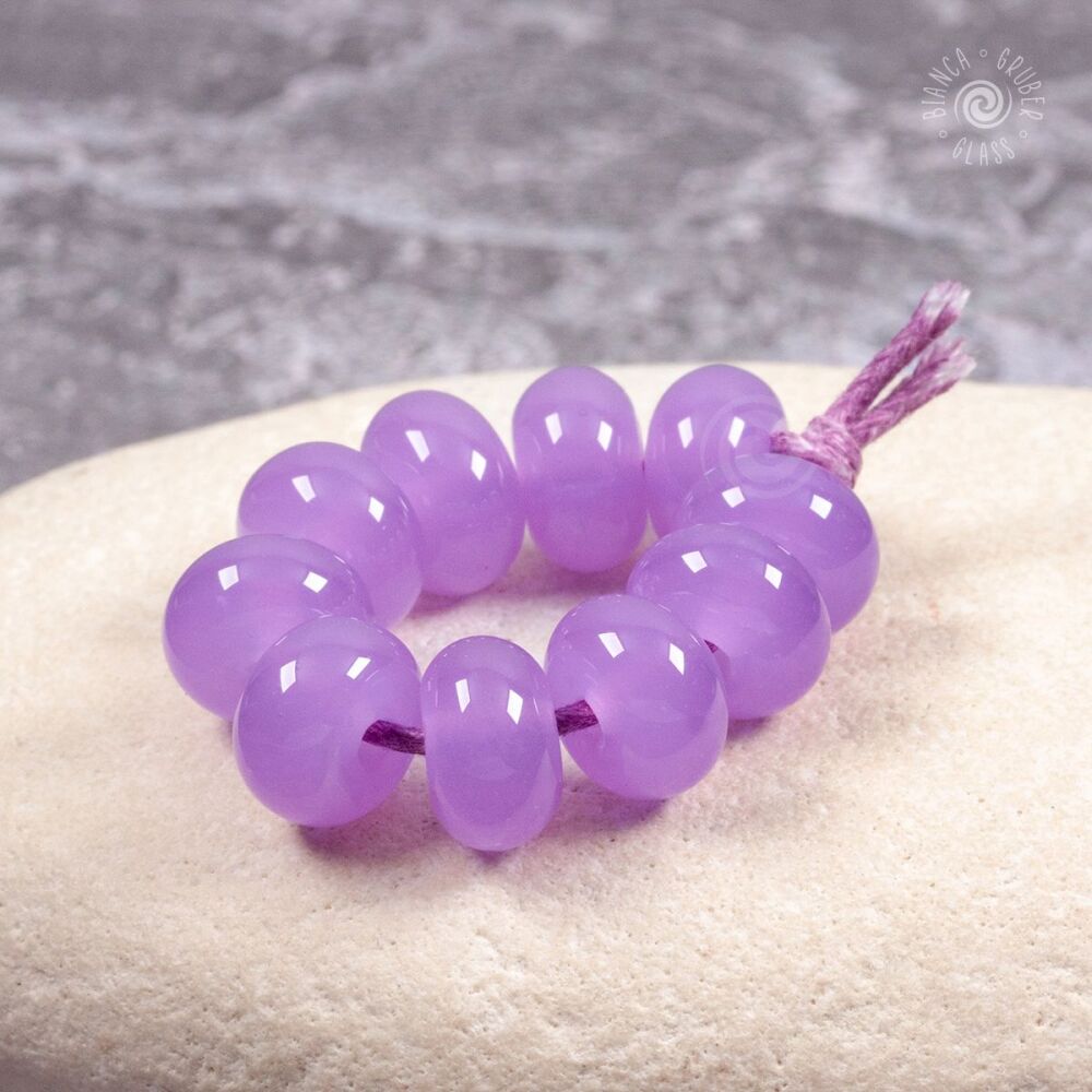 Spacer bead set - pink purple