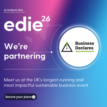 Business Declares at edie26 Business Declares partnership with edie26