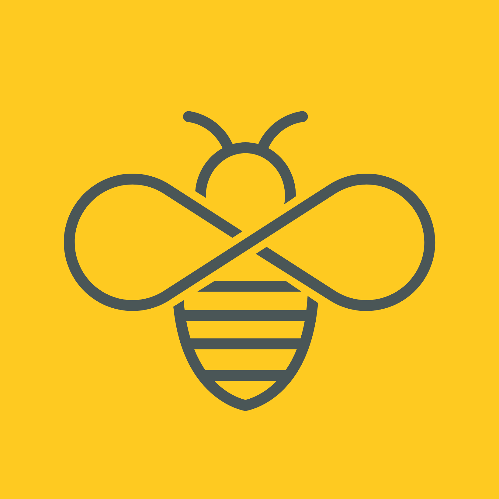 The Pollinators Bee Logo