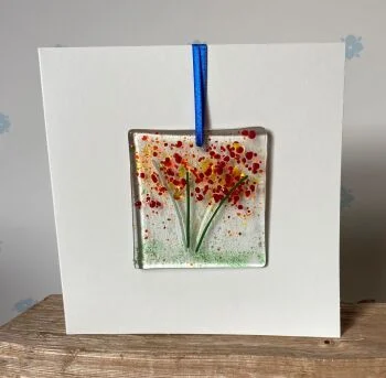 red and yellow flowers card