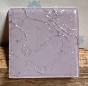 pale purple crackled coaster