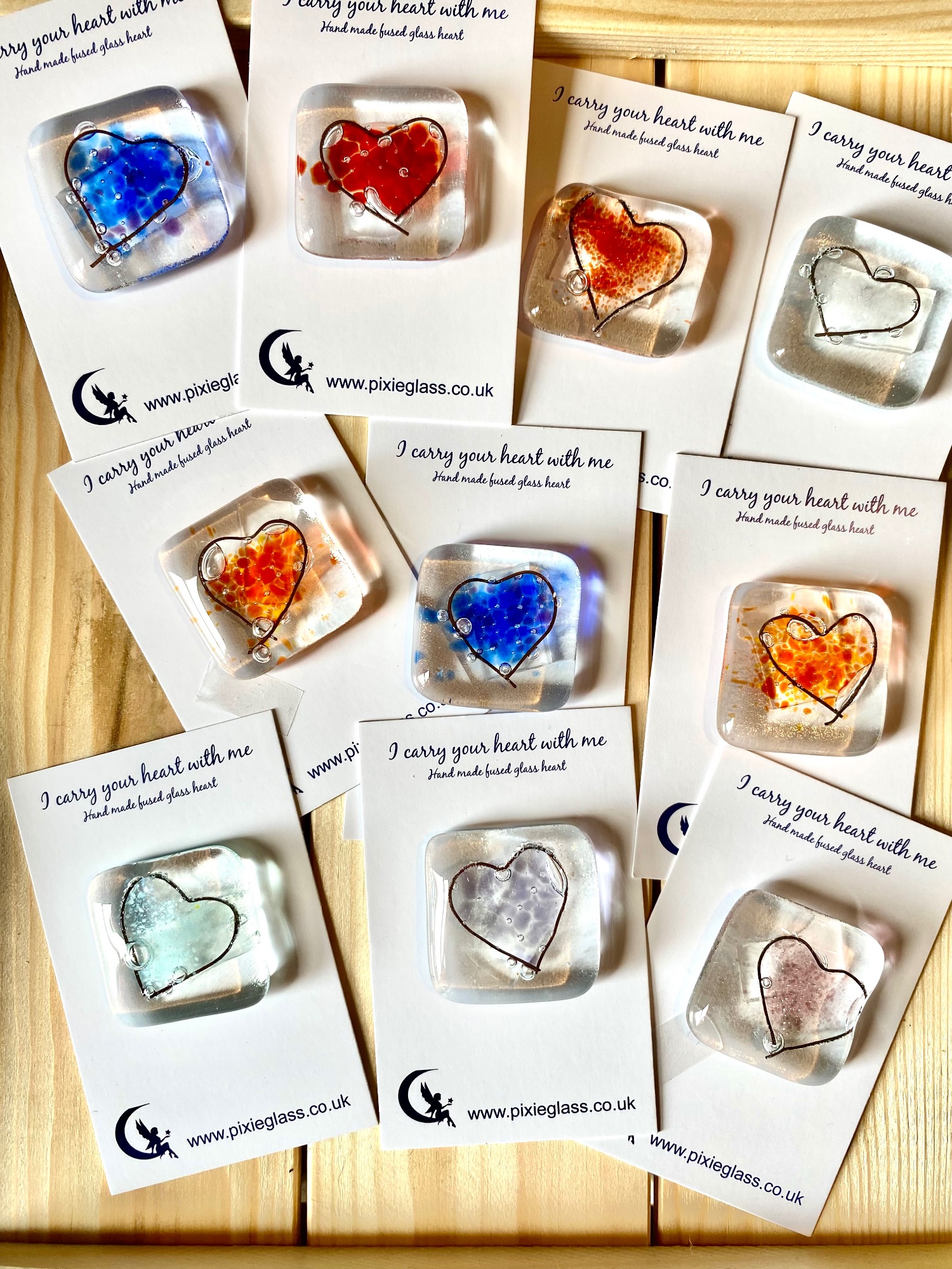 pebble heart collection shot