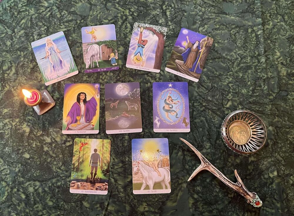 Six card reading - Transformation Spread