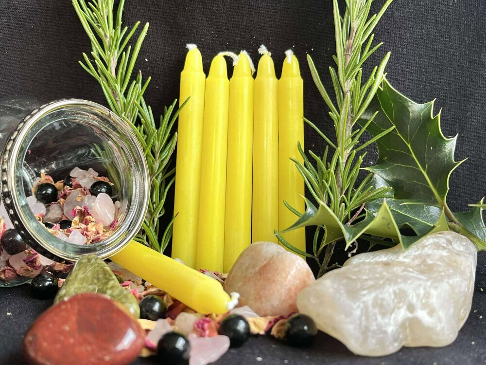 Yellow Spell Candle