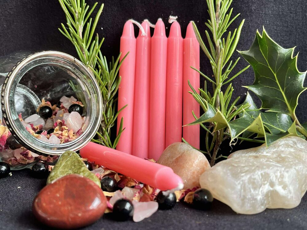 Pink Spell Candle