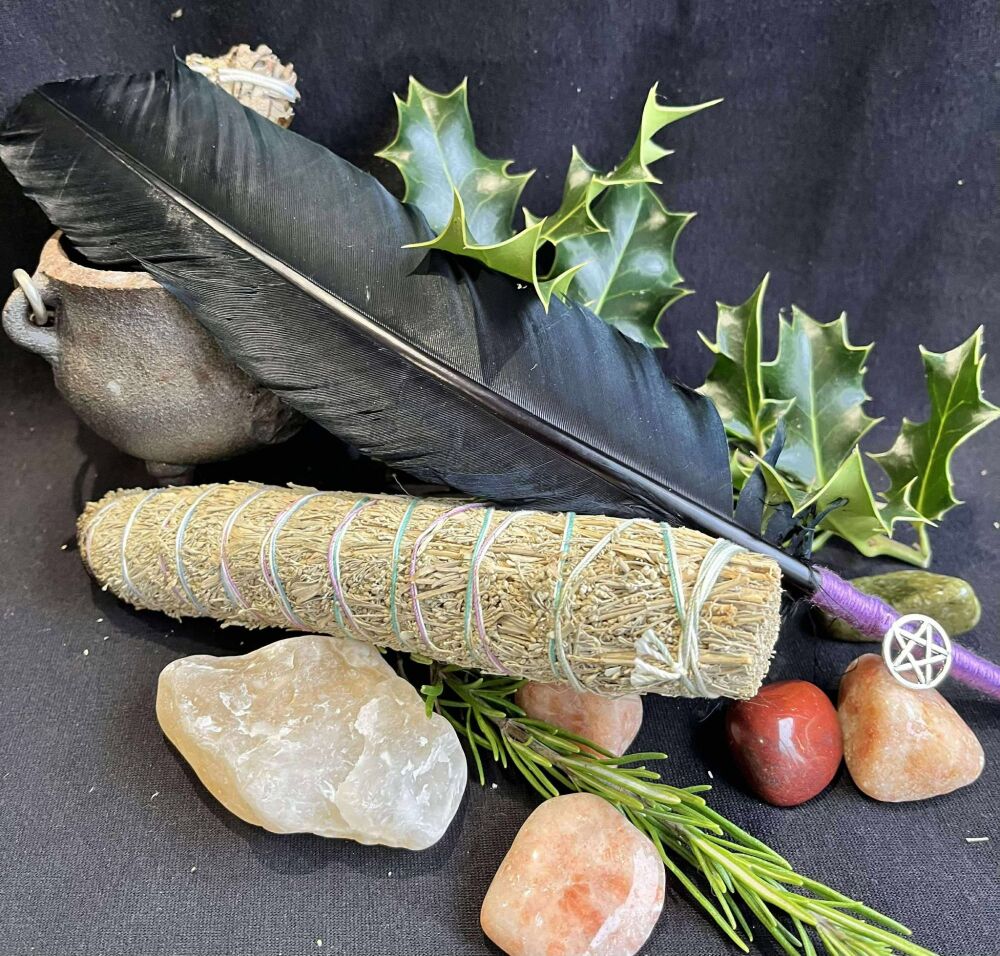 Smudging Feather  - Black