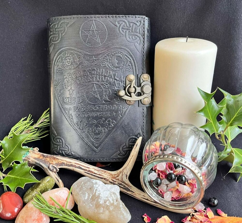 Ouja Board Leather bound book