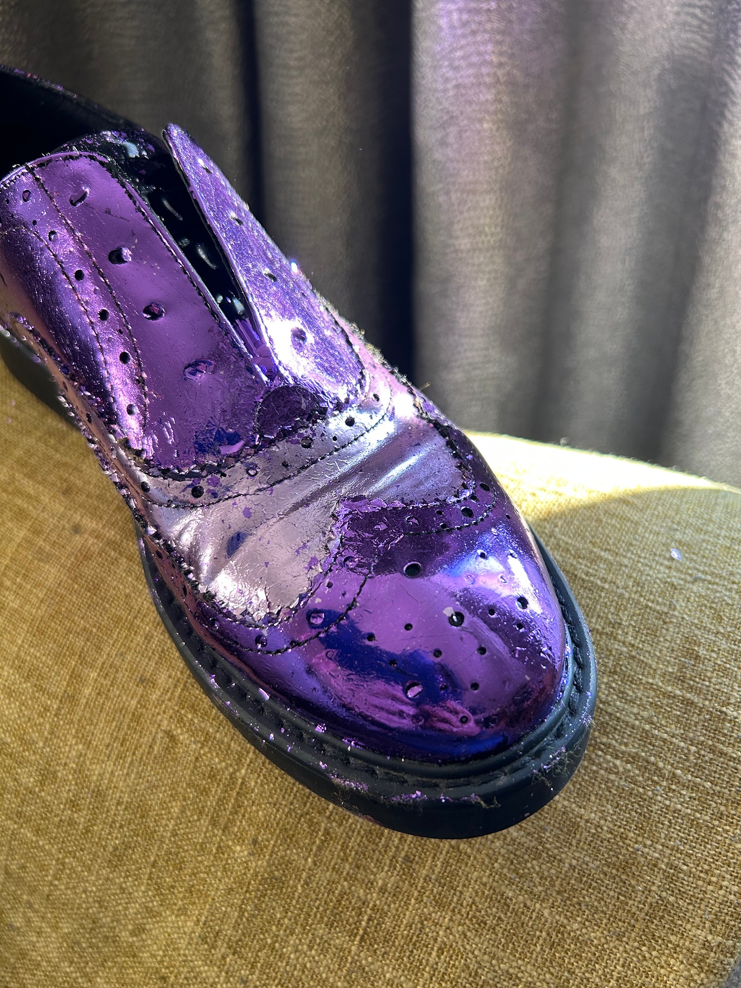 shiny metallic shoe workshop Lincoln
