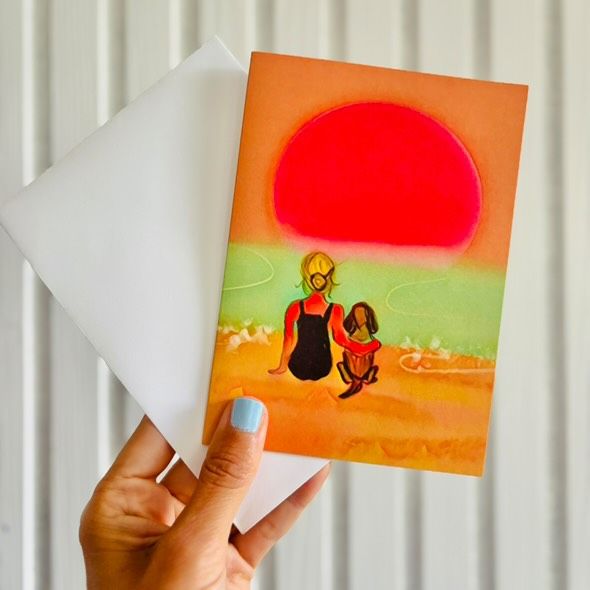 Wild Swims with Dog Card