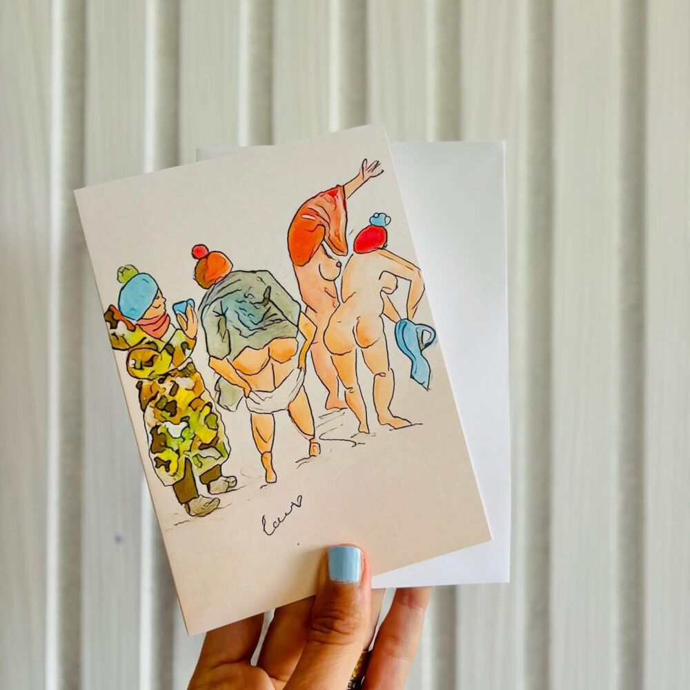 Wild Swim Dress Scene Card