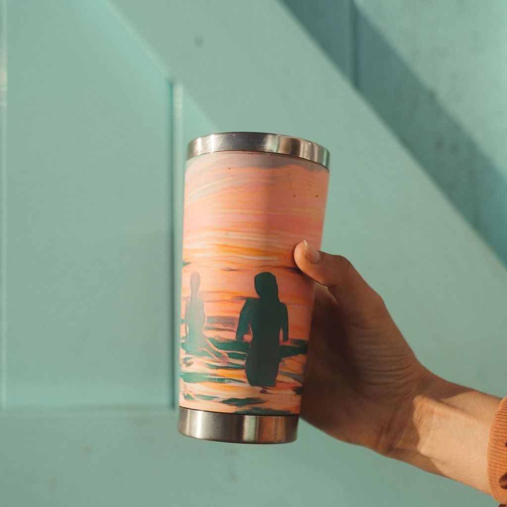 Wild Swimming Sunrise Travel Mug – 450ml