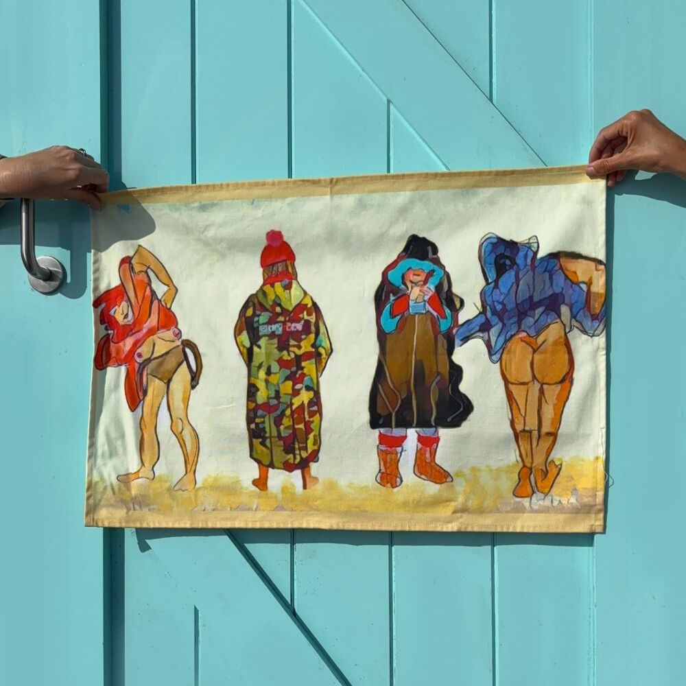 Wild Swimming "Donald, Where’s Your Trousers?" Tea Towel
