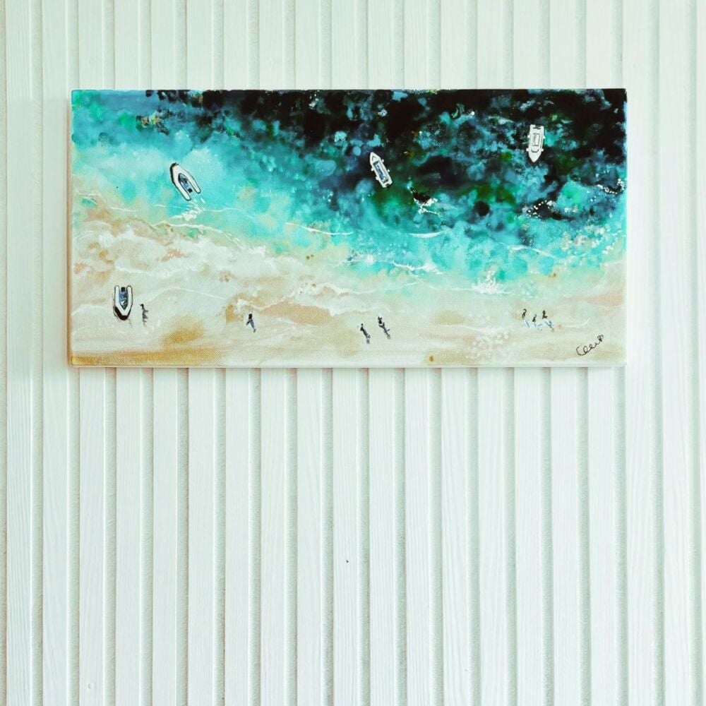"Ibiza Blue" Acrylic on Canvas Original