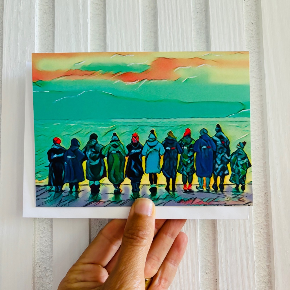 Dryrobe gang sea swimmers card