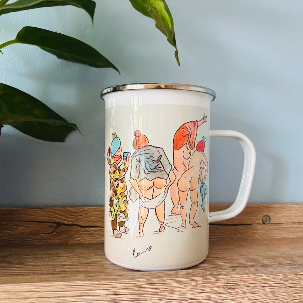 Wild swimming Enamel Mug