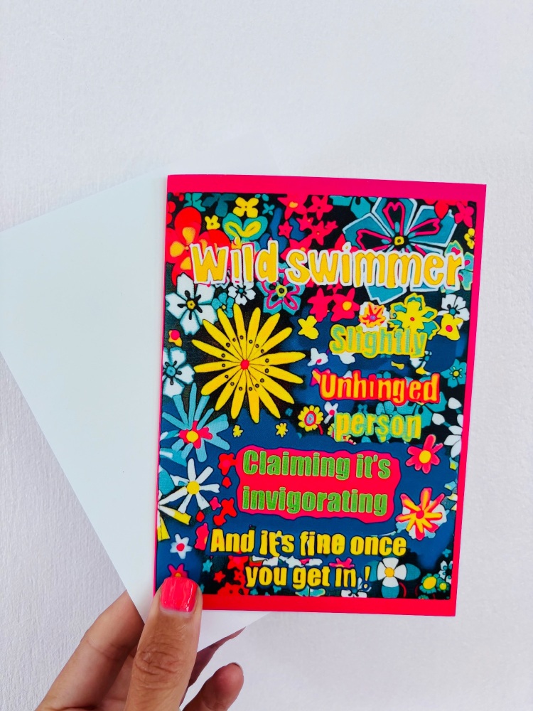 Wild swimmer unhinged card