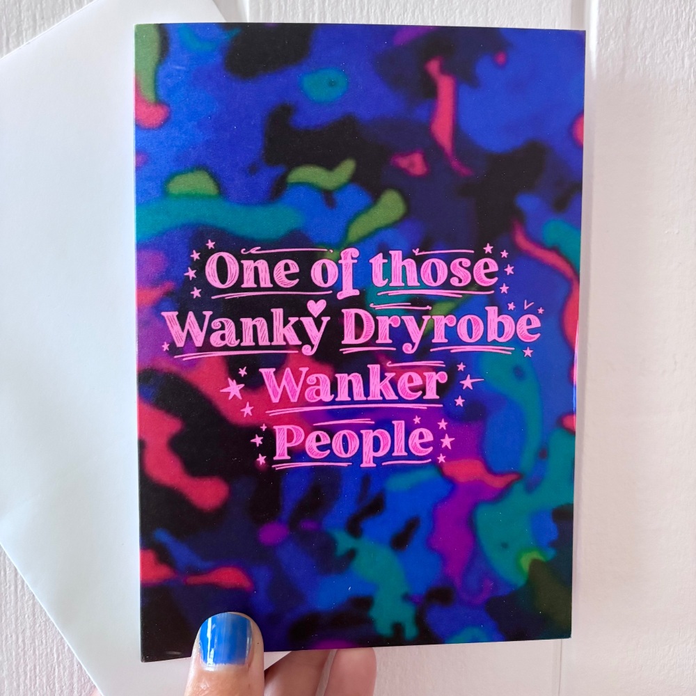 Dryrobe wanker card