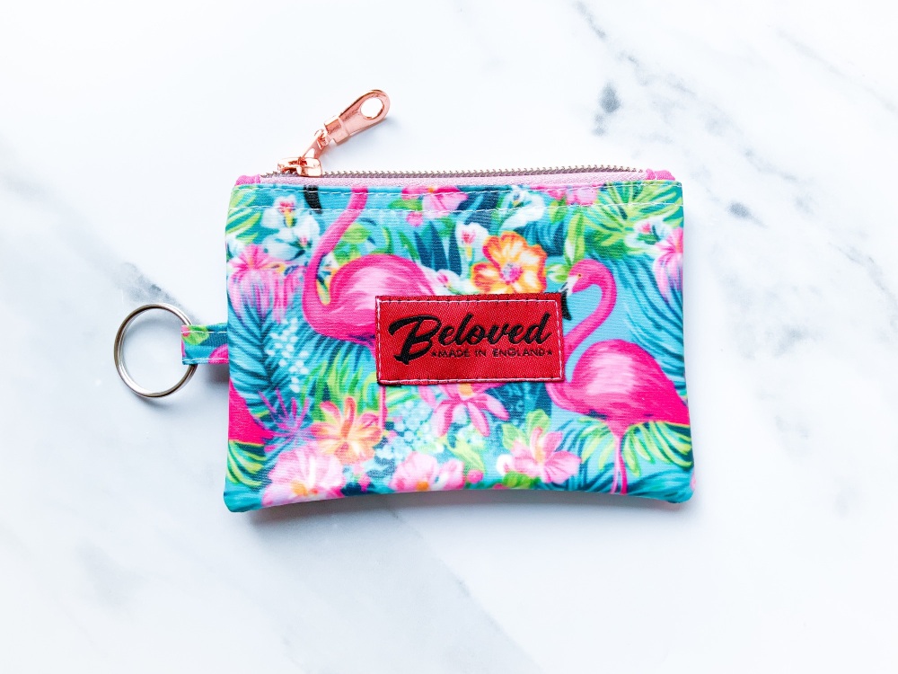 Flamingo key purse
