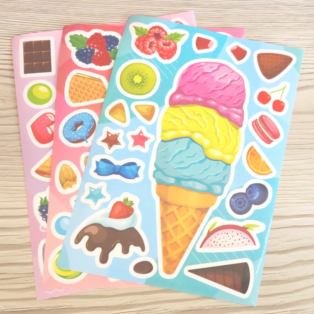 Make Your Own Ice Cream Sticker Activity Set