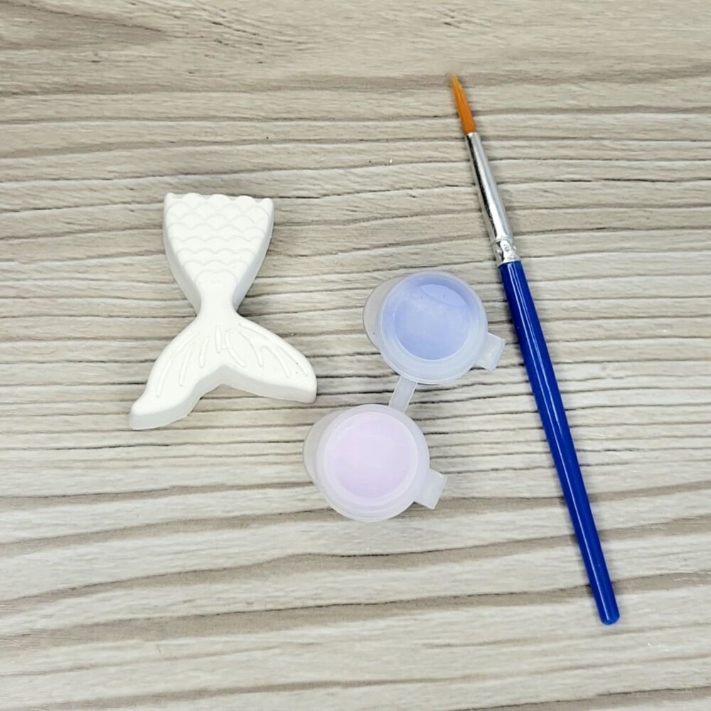 Paint Your Own Mermaid Tail  – Plaster Painting Kit (Party Favor Size)