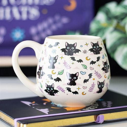 Cute Bat Cat Print Mug