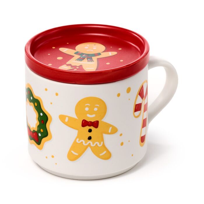 Christmas Mug & Coaster Lid Set