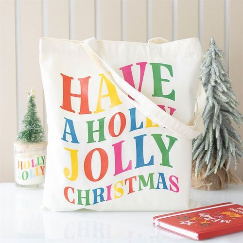 Holly Jolly Christmas Tote Bag