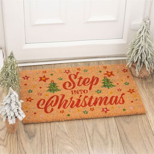 Step Into Christmas Doormat