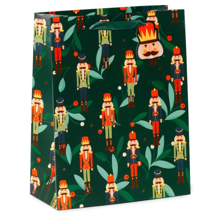 Green Nutcracker Gift Bag Medium