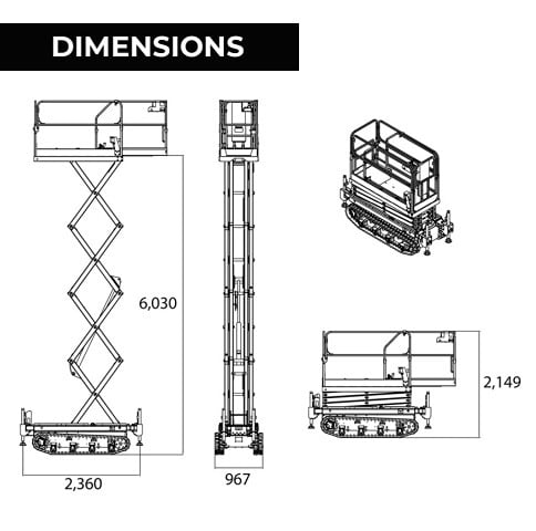 Rough Terrain Scissor Lifts and Access Platform Hire in Mandurah, Peel and the Wheatbelt