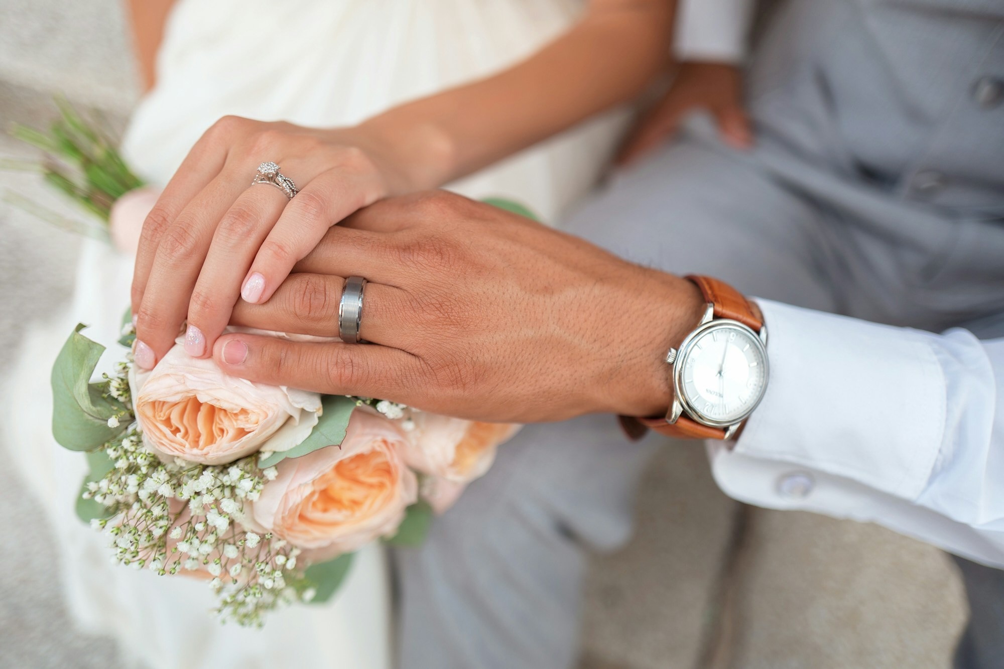 photo of couple getting married
