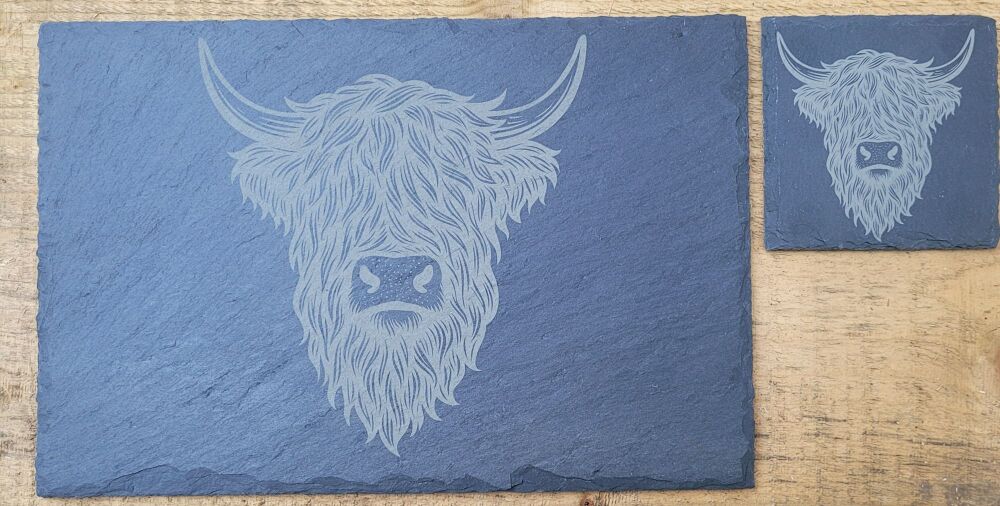 Highland Cow Placemat & Coaster