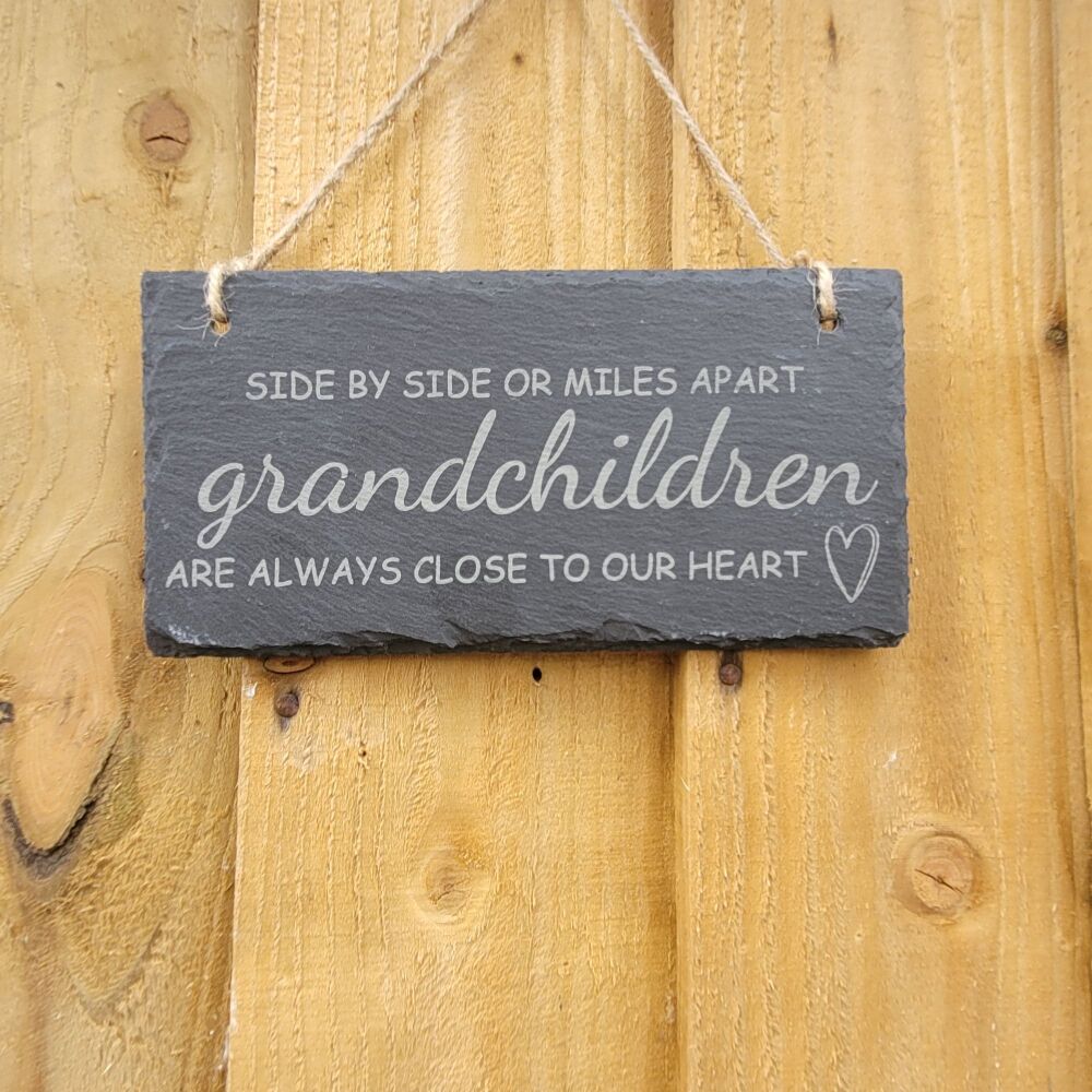 Side By Side or Miles Apart Sign