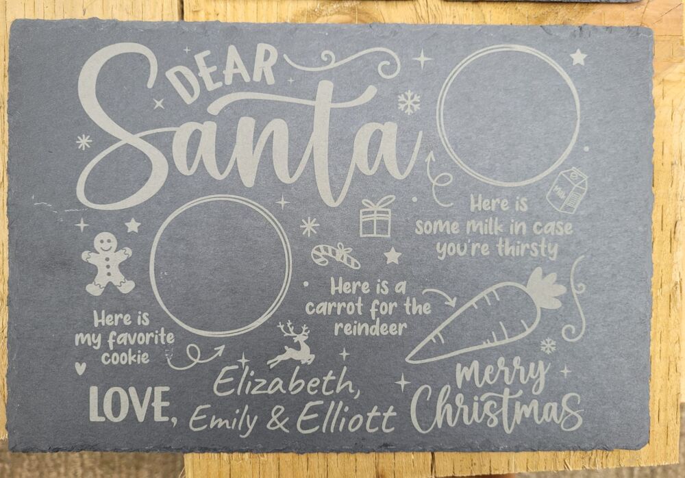 Personalised Christmas Eve Platemat 30cm x 20cm