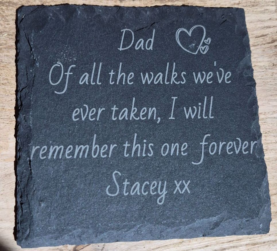 Dad Of All the Walks Slate Coaster