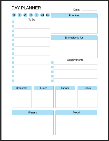 Day Planner PDF