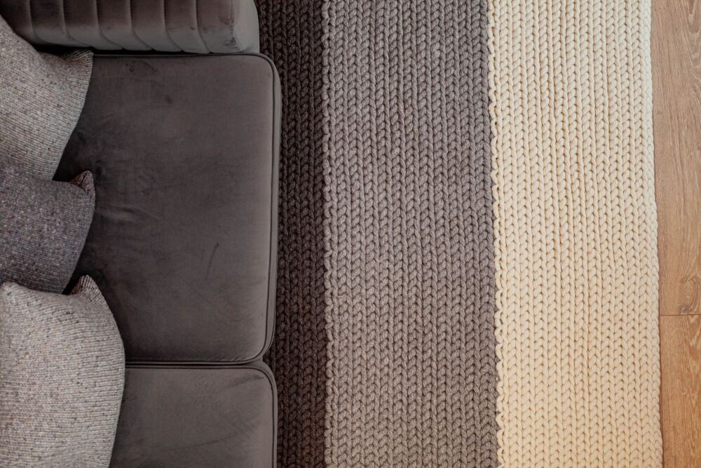 Pure Wool Hand Crochet Rug