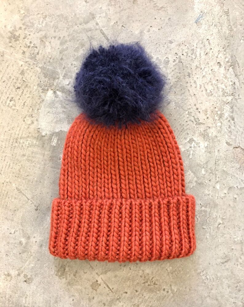 Chunky Knit Bobble Hat