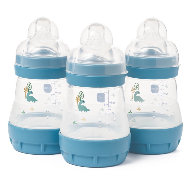 Anti-Colic Bottle Blue Easy Start 160ml for 0m+ 3Pk - MAM