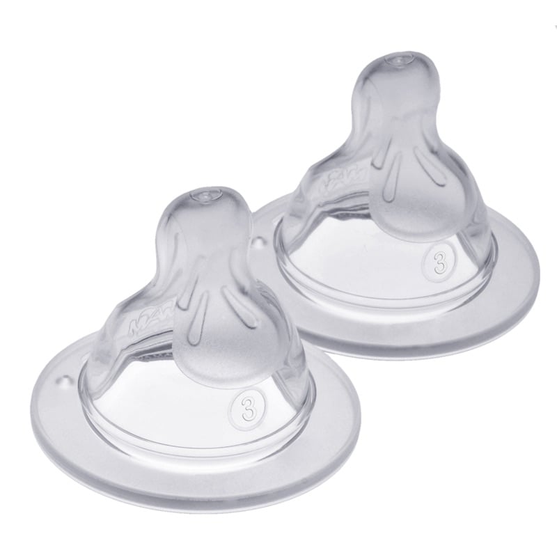 Silicone Teat Fast Flow SkinSoft 4m+ 2Pk - MAM