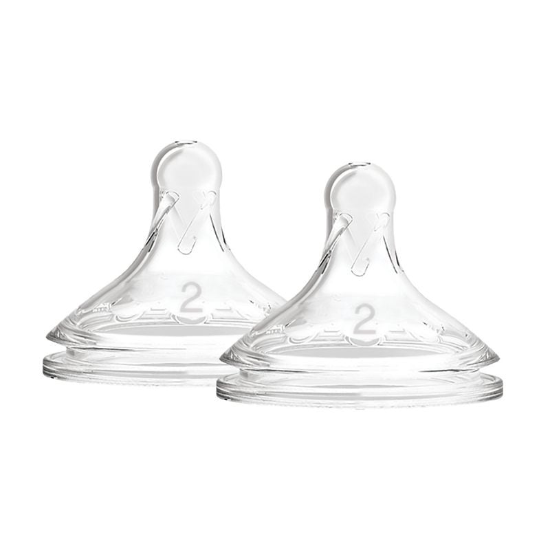 Silicone Teat Medium Flow Options+ 3m+ 2Pk - Dr. Brown&rsquo;s
